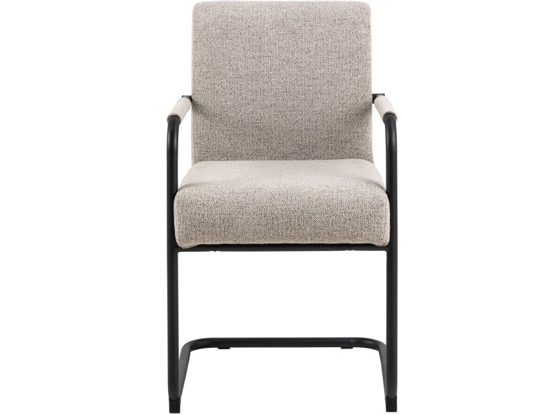 Krzesło z podłokietnikami Adele beżowe - ACTONA